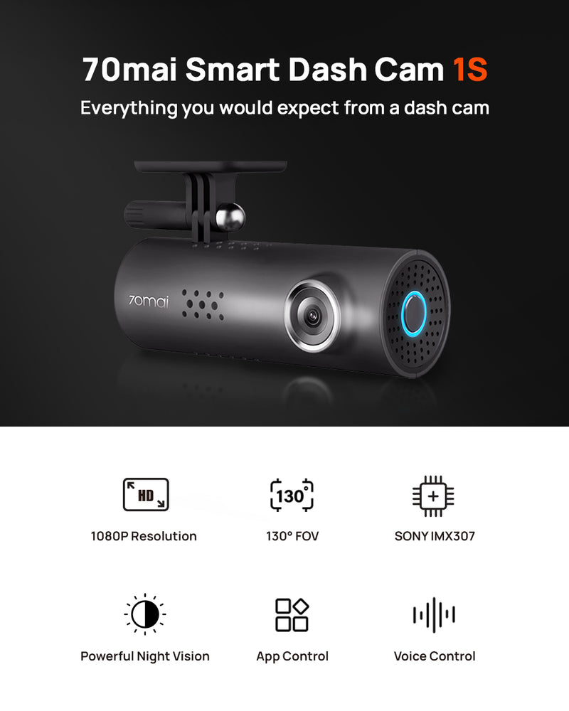 XIAOMI 70mai Dash Cam Featuring Voice Control (English Version