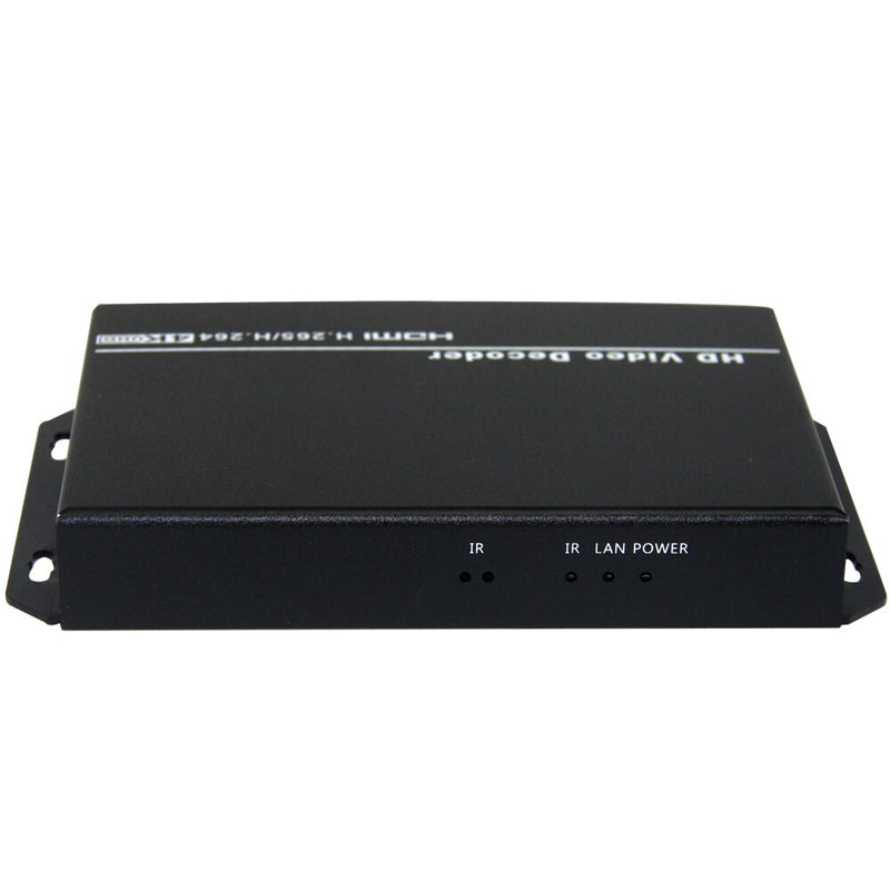 H.265 H.264 Decodificador de audio de vídeo HD Decodificador de cámara IP  HTTP RTSP M3U8 RTMP UDP Unitcast a HDMI AV RCA Decodificador para